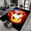 Football Carpet and Rugs Bedroom Living Room Kids 3D Soccer Field Printed Pattern Rug for Children's Play Floor Mat Decoration