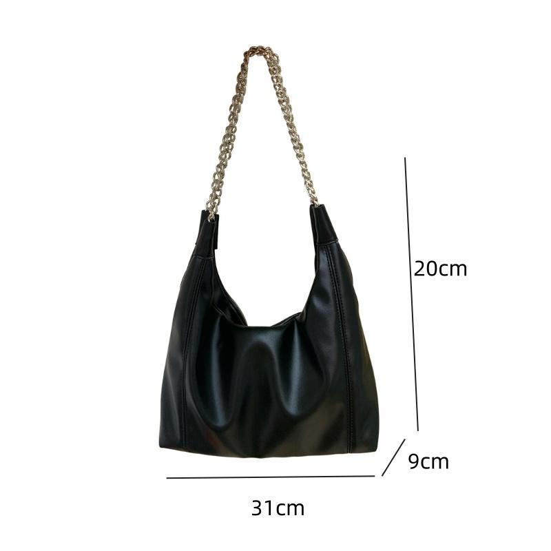 New Trend Shoulder Bags For Women Ladies Handbags Fashion Female Tote Bags Simple Commuter Soft Leather Underarm Bags
