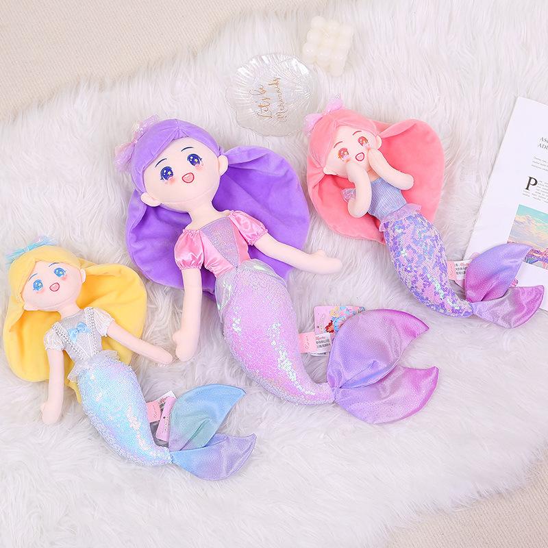 New Doll Mermaid Princess Series Mermaid Plush Toy Doll Plush Doll Children