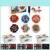 Exciting Xd168-37a Spinning Top Toy Set With Six Colorful Tops And Launchers For Endless Fun