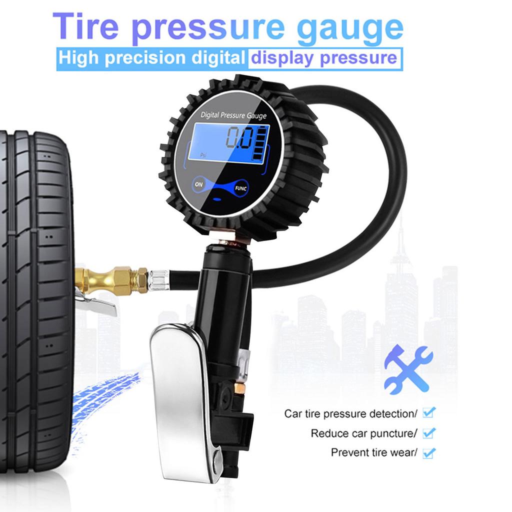 250PSI LCD Display Tire Pressure Gauge Tire Tester Air Pressure Meter Car Tire Pressure Tester