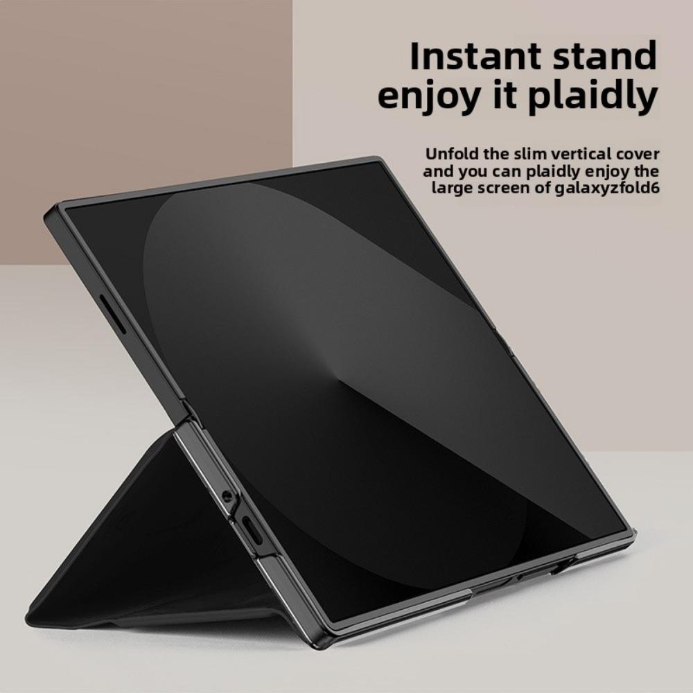 For Samsung ZFold7 Case Slim Luxury Flip Cover with Pen Slot W25 Foldable Screen Card Holder