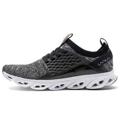 Li Ning Arc Bequeme Stoßdämpfung Rutschfest Abriebfest Atmungsaktiv Leicht Niedrig geschnittene Laufschuhe Damen Sneaker Schwarz Weiß Grau ARHN136-2