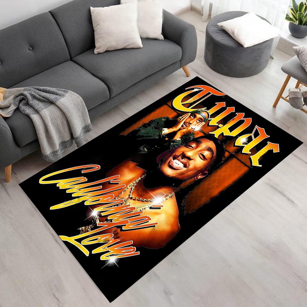 2pac Floor Rug Office Rug Design for Outdoor Hallway Kitchen Entryway Anti-slip Rug Office home decor Perfect Gift for Valentine's Wedding Birthday