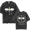 Limted Basgiath War College Washed Tshirts Fourth Wing Dragon Rider Men Women T Shirt Trendy Retro Loose Cotton Tees Streetwear