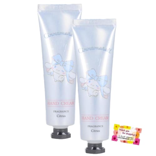 

Soothing with its beautiful appearance and gentle fragrance: Moisturizing and protective hand cream, Cinnamoroll citrus scent, 30g (set of 2)