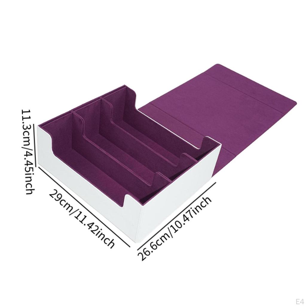 Card Deck Storage Box for Collectible Game Cards and Sports