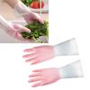 Küchenspülhandschuhe Wasserdicht Latex Multifunktionale Haushaltsreinigungshandschuhe Rosa S