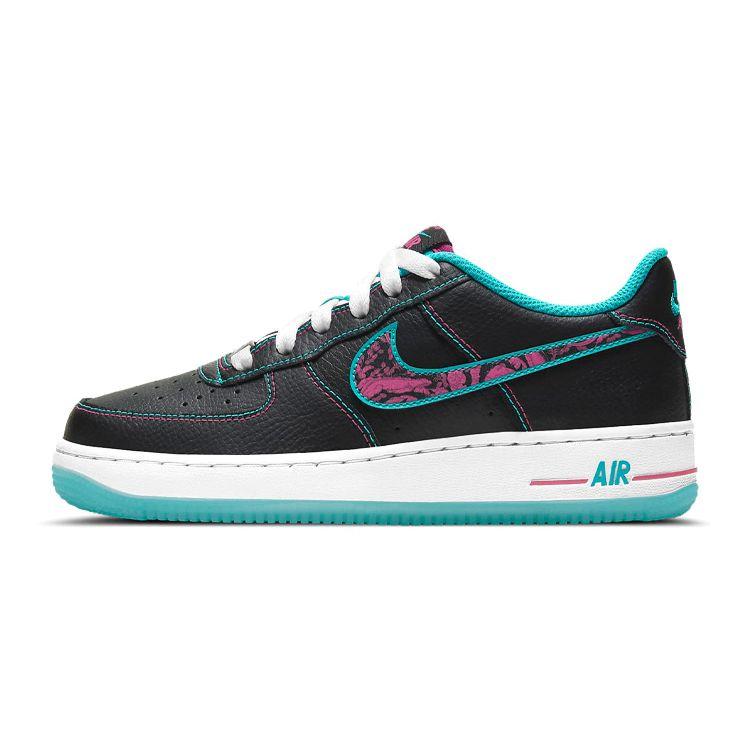 

Nike Air Force 1 LV8 1 GS Miami Nights Black Light Blue Fury White Fireberry DD9207-001 EU 36.5