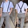 Men Work Heavy Duty Suspenders Adjustable Elastic Trouser Braces Belt Strap Suspenders Braces Women Pants Shirt Skirt Accessorie