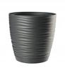 Anthracite Flowerpot with Saucer 265x245cm Plastic
