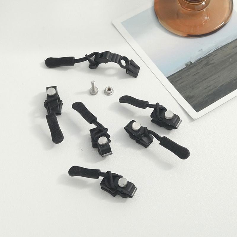 12 Pieces Zippers Repair Kits Quick Instants Zippers Pullers 3 Size Zippers Replacement Set for Jackets Jeans Suitcases