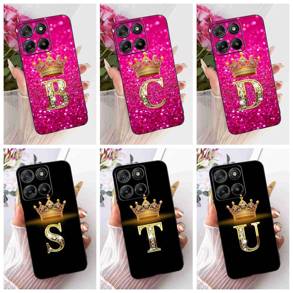 For Motorola Moto G67 Power Case Couple 26 Letters Cover Soft Silicone Phone Cases For Moto G 67 G67 Power Bumper