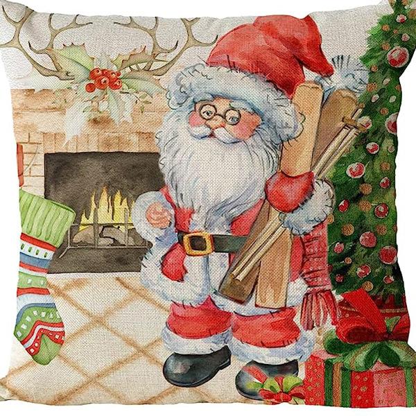 Christmas Pillow Cushion Home Living Room Festive Atmosphere Decoration Backrest Car Waist Cushion