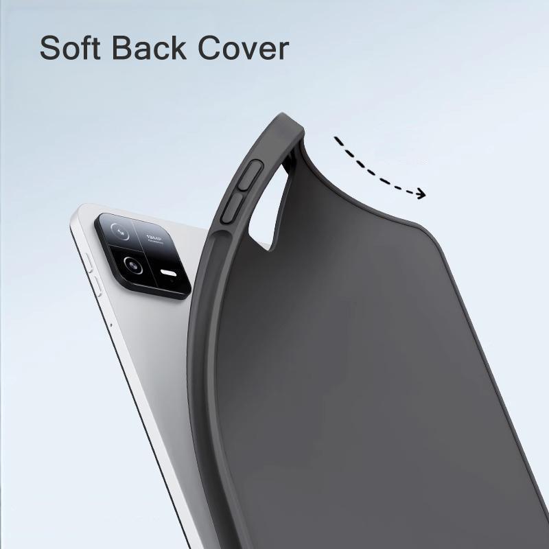 3+Y Fold Leather Stand Case For Xiaomi MI Pad 8 7 6 5 Pro for Redmi K Pad 2 9.7 8.8 SE 8.7 inch Tablet Case Soft Silicone Cover