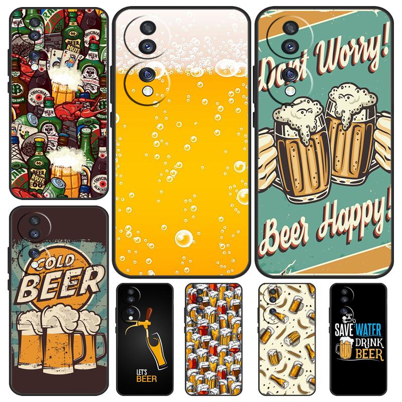 Alcohol Beers Drink Beer For Honor 90 70 50 Lite Magic 5 Pro 8X 9X Phone Case For Honor X8a X9a X7a X6a X9 X7 X8 X9b