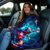 Guitar Music Butterflies Light Energy Abstract Art Fleece Blanket Vibrant Design Soft Plush Throw For Music Lovers HomeDecorGift