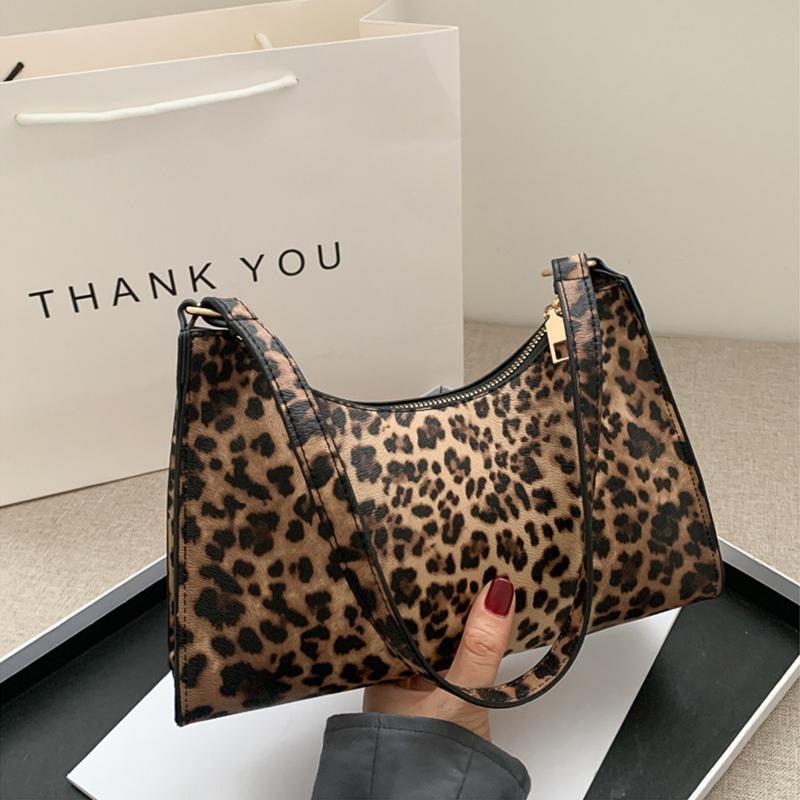 Fashi Zebra Print Women Luxury Handbag PU Leather Simple Underarm Shoulder Bags Female Daily Design Clutch Totes Purse Pouch