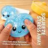 Glitter Dumpling Squishy Toy Simulation Food Sensory Squeeze Ball Stress Relief Slow Rebound Blind Box With Steamer Box Gift