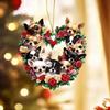 Multipurpose Valentines Special Cats and Dog Acrylic Ornament Accessory for Pet Lovers and Unique Decoration Seekers