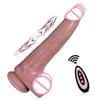 Realistischer vibrierender Silikondildo für Frauen - Einziehbar, zappelndes Erwachsenen-Sexspielzeug