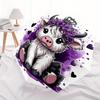 1pc Purple Crown Cow Automatic Open/CloseFashion Umbrella-CuteUmbrella with Cute Design, Portable 3-Fold Compact Umbrella for Men & Women, Valentine's