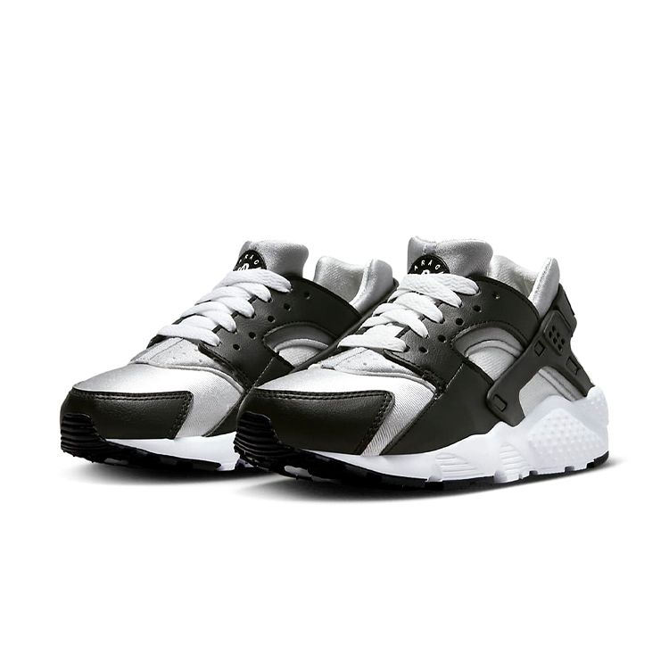 Nike Huarache Run GS Big Kids Black Neutral Grey White 654275-044