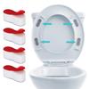 Set Of 4 Universal Toilet Seat Bumpers ABS NonSlip Seat Spacers Pads For Secure Fit Easy Installation Bathroom Accessory
