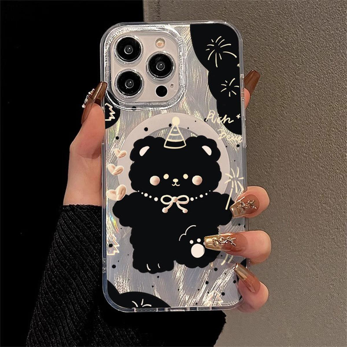 

Для чехла для телефона iPhone с подставкой, милая марля с перьями, IMD чехол с магнитной адсорбцией, для чехла для телефона Apple с магнитной адсорбцией, Magsafe For iPhone 17PROMAX