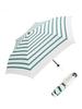 Renoma_Regenschirm Grün gestreift 90% UV-Schutz Schlank Leicht 3-stufig Manuell (Regenschirm/Sonnenschirm) RSL-220