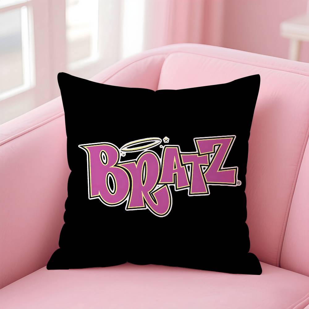 B-BratzZ Fashion m-Mask g-Girl Pillow Case Pattern Printing Pillowcase Living Room Sofa Cushion Cover Bedroom Room Decor