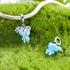 Original Charms Copper Doll Rabbit Fox Bear Cute Pendants Fit Bracelet Diy Woman Jewelry
