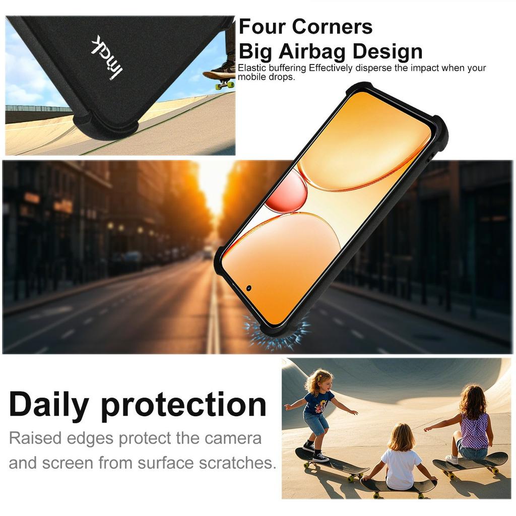 IMAK Pouzdro pro Realme C85 Pro 4G Kryt na telefon z TPU Airbag Nárazuvzdorná ochrana