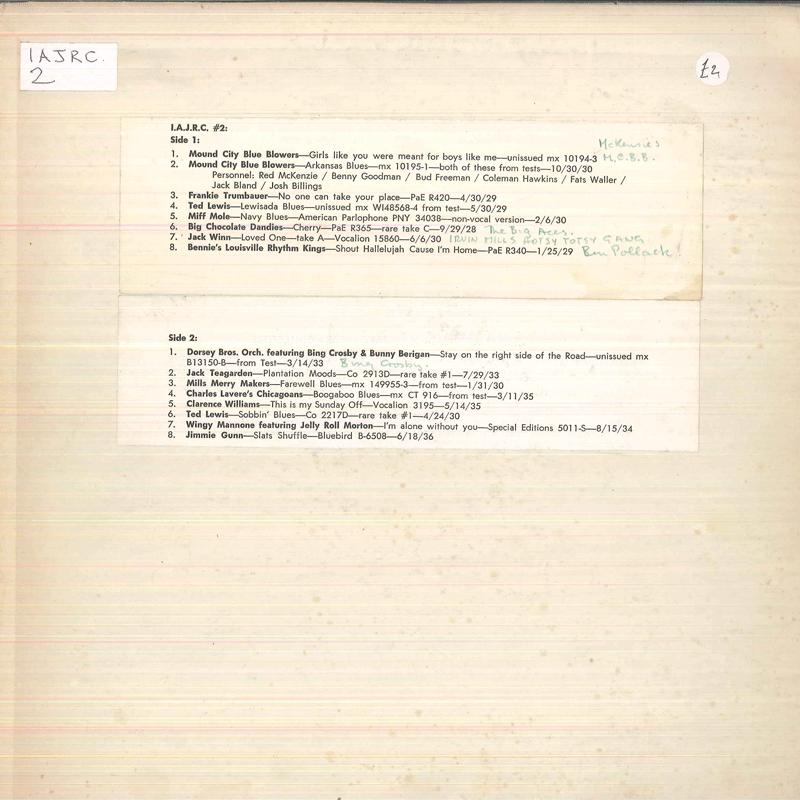 

LP Record VARIOUS Jazz Collection Vol. 2 IAJRC2 INTERNATIONAL US Jazz Used