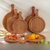 Ebony Wood Steak Tray Rectangular Sushi Board Anti Mold for Western Restaurant Pizza Shop
