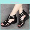 Included Soft Leather Sandals For Women Summer Breathable Casual Mom Shoes With Glitter Details
