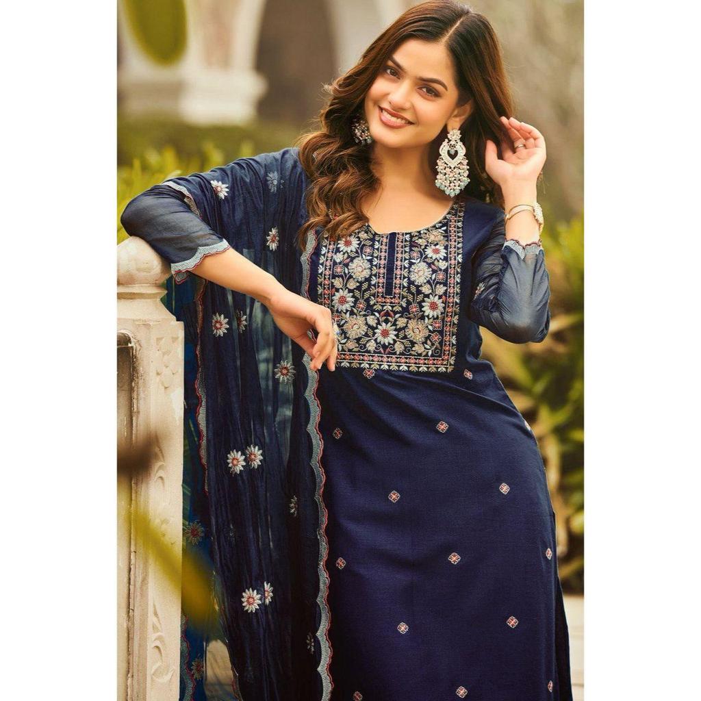 Presenting New Reyon Beautiful Suit Set and Duppta