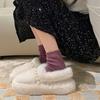 Women's Lightweight Comfortable Thick Sole Cold Warm Padded Snow Boots Non-slip Wear-resistant Outdoor Sports Hairy Lefebvre Cotton Shoes