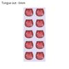 styles Decals cute MouthChips Paper Face Organ Paster Cartoon Mouth Stickers Anime Figurine Doll