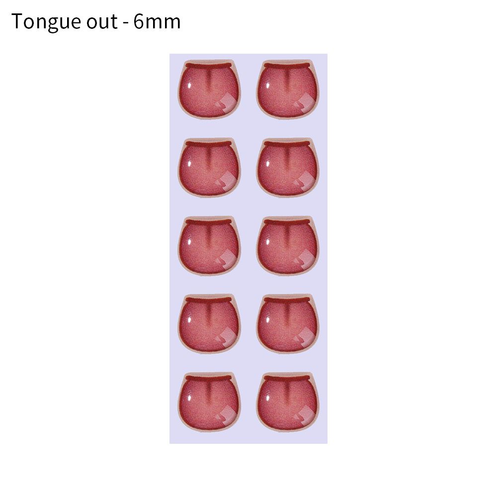 styles Decals cute MouthChips Paper Face Organ Paster Cartoon Mouth Stickers Anime Figurine Doll