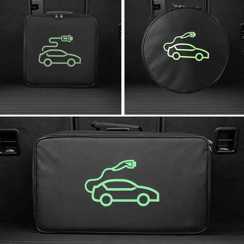 Pro ZEEKR X 001 009 2021 2022 2023 2024 EV Auto Přenosný nabíjecí kabel Úložná přenosná taška Vodotěsná Zpomalující hoření Úložný box do kufru