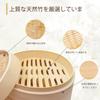 Handmade Bamboo Steamer, 2-Tier Set, Includes 2 Steamers and 1 Lid, for Chinese Steamers, Includes 20 Natural Bamboo Sheets (18cm Pot Not Included)