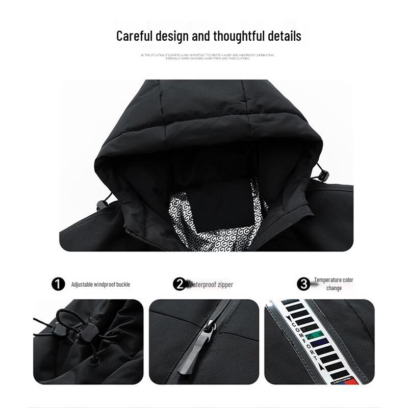 Pierre Cardin Men's Winter Hooded Padded Jacket