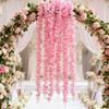 5/10PCS 100cm Silk Artificial Sakura Vine Wedding Garden Arch Festival Rattan Garland Yard Romantic Home Room Decor Diy Gift Box