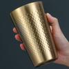 ChuyiQi 316 Stainless Steel Double-Layer Hammered Mug