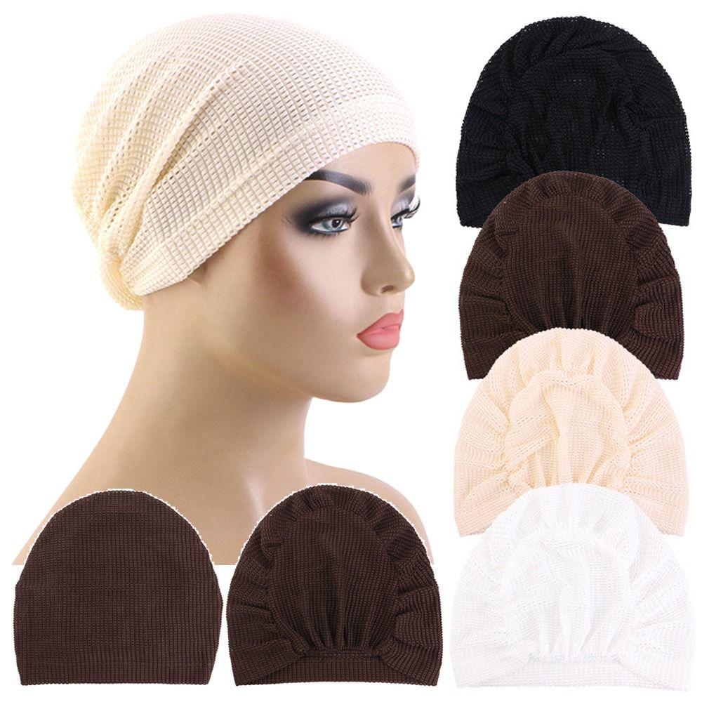 Elastic Hood Multicolor Headscarf Comfortable Turban Headwrap  Everyday Wear