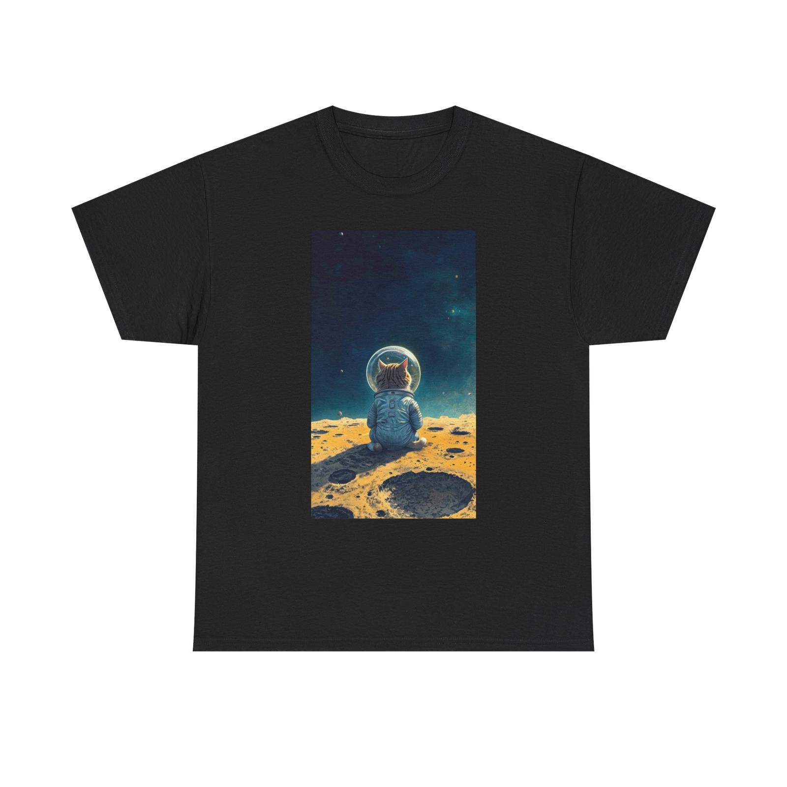 Cosmic Astronaut Tee, Unisex Heavy Cotton Shirt, Space Lover Gift, Vintage Style XL