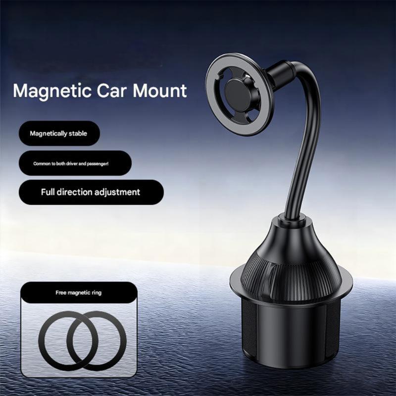 Flexible Gooseneck Automotive Phone Holder for Cup Holder Multi Angle Adjustment for Smartphone Mobile Device