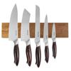 Kitchen Knife Set, 6 Piece High Carbon Stainless Steel Sharp Knife Set, Professional Kitchen Cutlery with Ergonomic Crack-Resistant Handle, and Walnut