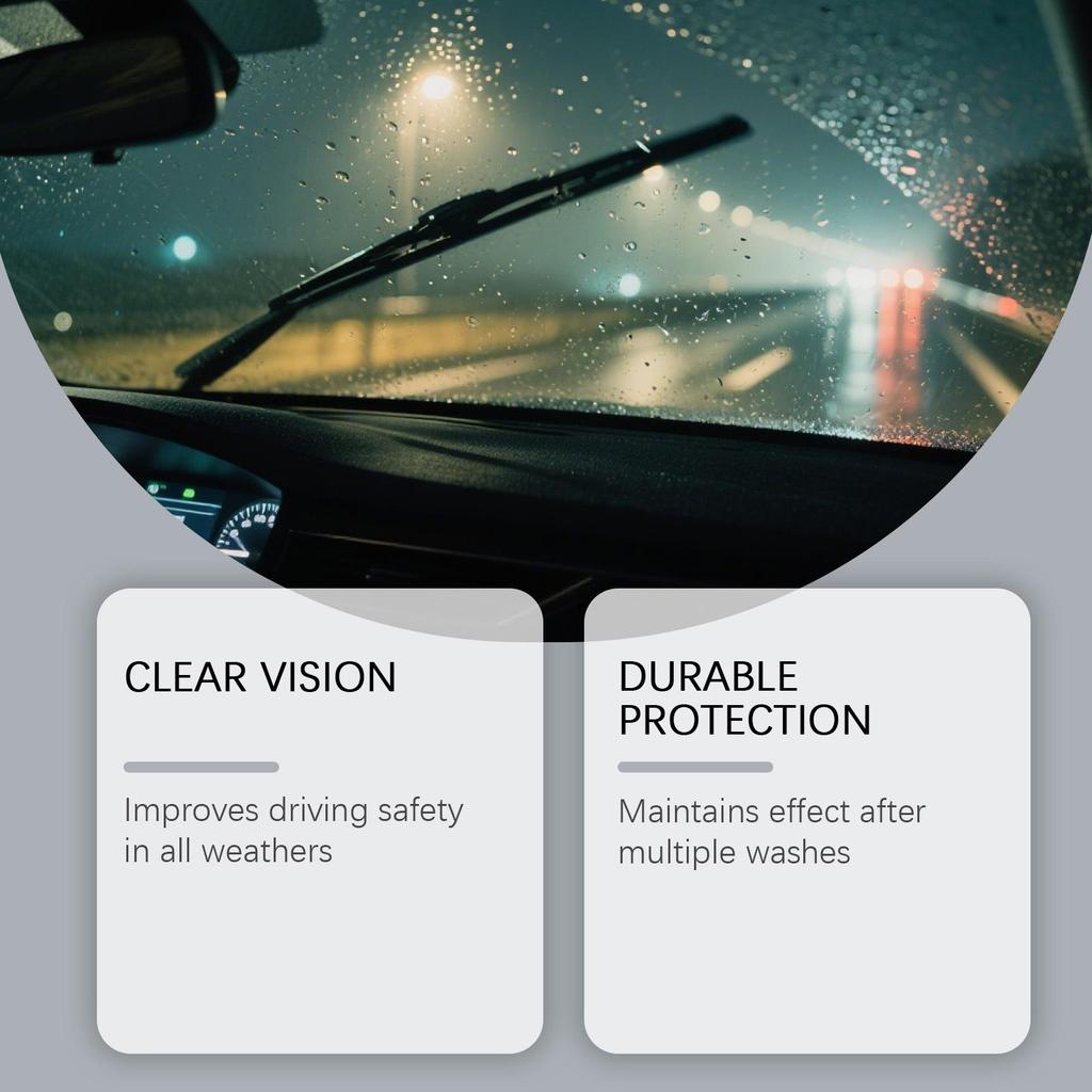 Hikmarion Glass Polishing Liquid - Stain Cleaner for Car Windows & Windshields